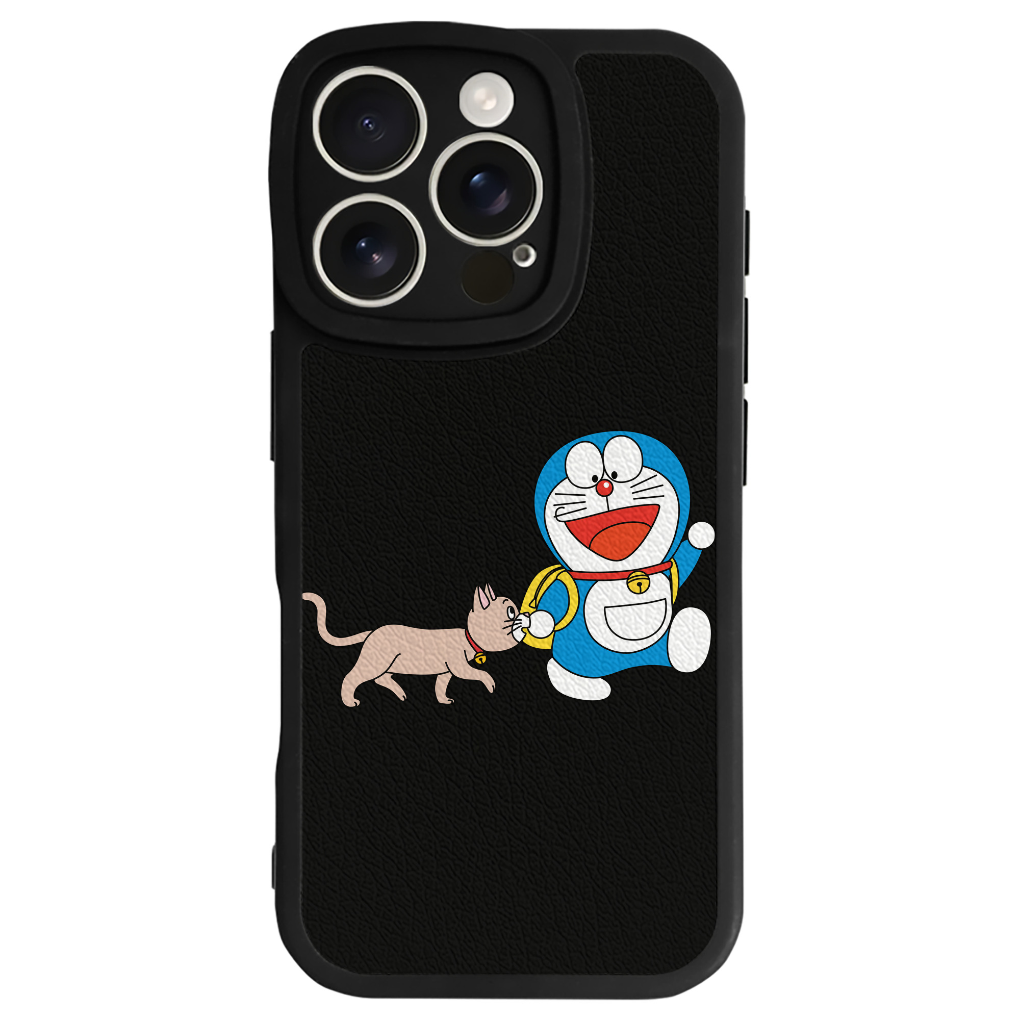 （画像用） ドラえもん Doraemon 【iPhone 16シリーズ対応】シリコンスマホケース（レザー調） 材質：シリコン